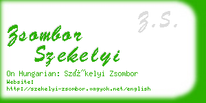 zsombor szekelyi business card